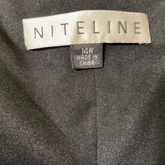 Niteline Little Black Dress with Tufting Size 14W - Picture 4 of 10